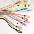 Handmade braided net necklace cord set in assorted colors for crystals and stones - Brown