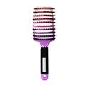 Vented hair brush with pink-purple gradient design and black bristles for styling - Pink-Purple Gradient