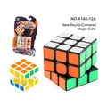 Classic 3x3 magic cube with rounded corners and black base in blister card packaging - 3x3 Competitive Rounded Corner Cube (A168-12A)