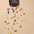 Regenboog harskraal kwastjes oorbellen met lange kleurrijke strengen op zilveren naalden - 3# 925 Sterling Zilveren Oorknopjes - Kleurrijk - Glaskristal Regenboogkraal Lange Kwastje Oorbellen