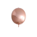 Spherical rose gold foil balloon with a high-gloss metallic finish for parties - 22 Inch / Rose Gold