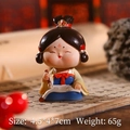 Mini Tang Dynasty lady figurine painting calligraphy with brush, cultural gift ornament - Large Painting Style