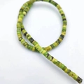 Cuentas espaciadoras planas de piedra imperial verde y amarilla para creación de joyas - 2*4mm/tira aprox 130 piezas / Jade Australiano