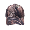 Detailed view of the woodland camouflage baseball cap featuring breathable eyelets and seams - Adjustable / Style 4 Tree Branch