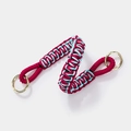 Light Blue and Red with Gold Clasp