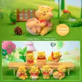 Flocked Winnie the Pooh blind box figurines featuring 6 basic and 1 hidden styles - Winnie the Pooh Flocked (HM175-2) / End Box (Set of 6)