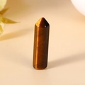 Polished Tiger Eye crystal point with golden-brown chatoyancy for energy healing - Tiger Eye Stone Bracelet