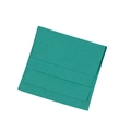 Premium mint green microfiber jewelry pouch with a square flap for bracelet storage - 8*8cm / Emerald