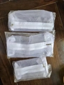 Lot de 3 sacs de rangement de voyage en filet blanc sous emballage individuel transparent - Ensemble d'outils combo / Blanc
