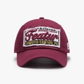 Vintage burgundy baseball cap with Arizona embroidery and premium cotton texture - Adjustable / Wine Red (25A223)