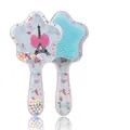 Light blue star-shaped detangling hair brush with liquid glitter and Eiffel Tower print - Star Shape Blue Eiffel Tower