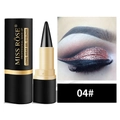 Eyeliner in gel nero impermeabile Miss Rose 04 con decoro dorato ed effetto trucco professionale - 04# Con Scatola a Colori