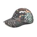 Graffiti print baseball cap with floral and wave patterns for casual outdoor sun protection - M (56-58cm) / Abstract Color Block Graffiti (1#)