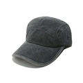 Dettaglio di un cappello 5-panel in cotone lavato invecchiato stile skateboard - M (56-58cm) / Grigio