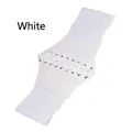 White elastic corset belt with lace-up front design and high stretch fabric for women - 65cm / White