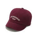 Casquette de baseball bordeaux à bord court avec broderie sport de style rétro - M (56-58cm) / Bordeaux