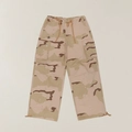 Pantaloni cargo mimetici retrò con tasche multiple ed effetto a macchie d'inchiostro - M / Camuffamento del Deserto