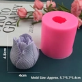 3D Tulpenblüten Silikonform für Fondant Schokolade und DIY Harz Bastelprojekte - Große Tulpe - Rosa
