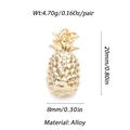 Dettaglio di ciondoli a forma di ananas dorati in lega con specifiche di peso e dimensioni - Pendaglio di Ananas 1