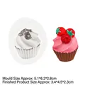 Moule en silicone pour cupcakes et gâteaux à la fraise avec des détails de texture - 2# A947 Gris