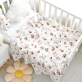 110*120cm Rabbit with Red Flowers