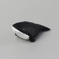 Figurine de baleine géométrique minimaliste noire et blanche pour déco de bureau - Ornement de Baleine Noire Sculpté en Bois