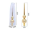 Golden gourd Christmas tree topper 28cm with snowflake pattern and display box - Circle Snowflake Gourd / Gold