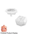 Zeshoekige en achthoekige hars siliconen mallen voor DIY opbergdozen met 4,2 cm diameter - Achthoekige Gladde Beker - Klein