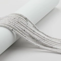 Perline distanziatrici 2x4mm in pietra bianca marmorizzata per creazione gioielli fai-da-te - Turchese Bianco (Sintetico)