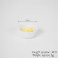 Bol de ramen miniature pour maison de poupée, diamètre 4.2cm et hauteur de 1.8cm - Pot en terre cuite blanc + nouilles