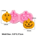 Stampo di Halloween in silicone a forma di zucca per decorazione torte e pasticceria - Stile 1-Zucca di Halloween
