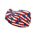 Retro knotted American flag headband with red white and blue star pattern for yoga - 15# (Full-Scale Star and Stripe Large Pattern)