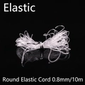 Round 0.8mm transparent elastic cord for DIY jewelry making, 10 meters per roll - Round Elastic Thread-0.8mm 10 Meters