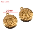 Golden 16mm Eye of Horus Egyptian stainless steel charm for DIY bracelets - 16mm Gold/Horus Eye (FBX1610) / 2 Pcs/Pack