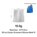 Moule en silicone pour créations en résine cristal 3D et décoration de glaçons - Style 10 Grappe de Cristal