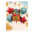 Back to School Foil Balloon Set Backpack Star Balloons Party Decoration Supplies - Backpack Theme / Five-Piece Set