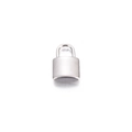 Ciondolo a lucchetto in acciaio inossidabile lucido per gioielli fai da te e hip-hop - Mini Lucchetto Rettangolare / 11x6mm