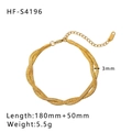 Triple Braided Snake Chain Style (HF-S4196) Gold