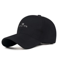 Zwarte sport honkbalpet met metalen R Sports-logo en ademende sneldrogende stof - Verstelbaar / Zwart