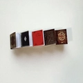 Set of five multi-colored miniature notebook hair clips with realistic flip pages - 6# Blue Red Book Clip