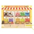 Fruit Shop theme magnetic maze wooden puzzle with colorful beads for counting skills - Fruit Shop Magnetic Maze