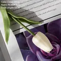 Minimalistische milchweiße PU künstliche Tulpe 35cm für kreative Wohndekoration - Mini-Tulpe-Milchweiß