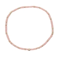 Bracciale minimalista con perline rosa e accenti dorati dal design circolare - Rosa Chiaro/Perline Dorate