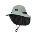 Light green wide brim sun hat with neck flap and breathable mesh for outdoor fishing - Army Green
