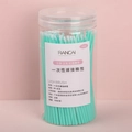 Pack de 100 microcepillos desechables verde menta para pestañas en tubo transparente - Cian 100 Piezas Paquete De Botella