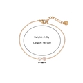 Elegant gold bow bracelet with sparkling rhinestones made of durable stainless steel - Bracelet / Gold