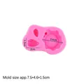 Pink silicone mold for cartoon hedgehog tree stump DIY clay and chocolate crafts - 2# / Pink