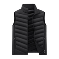 Chaleco acolchado negro ligero de alta calidad para hombre con cuello alto moderno - 2XL / Negro