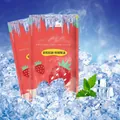 Strawberry scented physical cooling patch in red packaging for fever and heat relief - Strawberry / 2 Pcs/Bag