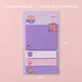 Cute purple cartoon bear adhesive sticky notes set with 80 sheets for stationery - 4 Pcs/Set (20 Sheets/Pc) / Resting Bear (Lovely Bear)